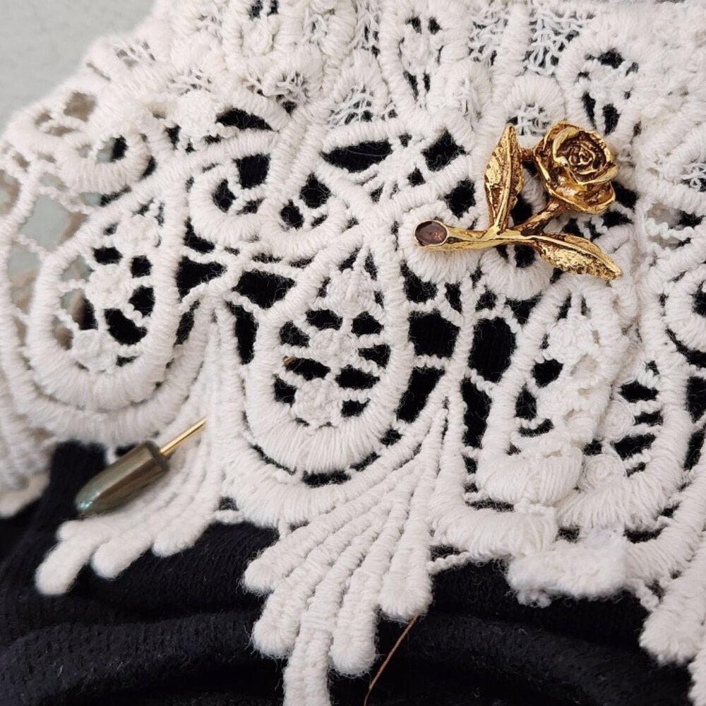 Vintage Gold-Toned Rose Stick Pin